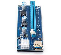 Ujjdwiurgh 009S - Cable adaptador PCI-E1X a 16X, cable de extensión de tarjeta de imagen chapado en oro, adaptador de tarjeta de imagen