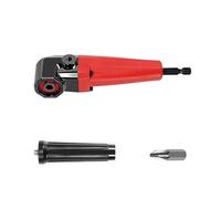 Ujjdwiurgh 1 adaptador de ángulo recto de 90 grados, destornillador de ángulo de perforación, llave hexagonal, soporte para brocas, herramienta eléctrica, color rojo