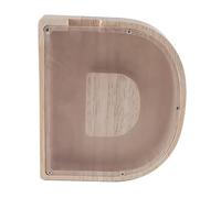 Ujjdwiurgh 1 alcancía de madera con letras del alfabeto inglés, tarro de ahorro de cristal transparente, tarro de ahorro de monedas D