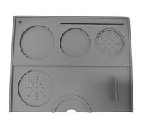 Ujjdwiurgh 1 alfombrilla de silicona para café espresso, estación de prensado, piezas de repuesto para barra de herramientas, accesorio de espresso, color gris