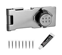 Ujjdwiurgh 1 cerradura de contraseña para armario doméstico, cerradura de puerta, cerradura de privacidad (plateado)