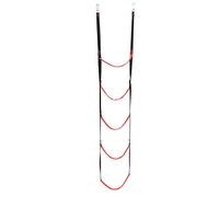Ujjdwiurgh 1 escalera plegable de cuerda para barco de 5 peldaños para velero, kayak, color rojo