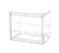 Ujjdwiurgh 1 estante acrílico de tres capas, almacenamiento estilo escalera a prueba de polvo para modelos de anime, cajas ciegas, joyas