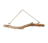 Ujjdwiurgh 1 gancho de madera flotante, suministros de decoración vintage, color madera, fácil de usar para entrada y armario de objetos pequeños