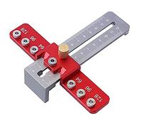 Ujjdwiurgh 1 herramienta de plantilla de hardware para gabinete, herramienta de guía de plantilla ajustable para instalación de cajón