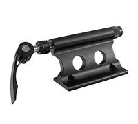 Ujjdwiurgh 1 horquilla delantera de bicicleta de liberación rápida con clip fijo para equipaje para coche, SUV, estante de estacionamiento modificado, estante de almacenamiento de artículos (negro)