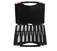 Ujjdwiurgh 1 juego de boquillas hexagonales de 5,5 mm a 19 mm, juego de destornilladores eléctricos, herramientas de mango, taladros eléctricos, destornilladores de impacto de acero