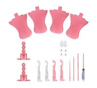 Ujjdwiurgh 1 juego de piezas para máquina de tejer, soporte giratorio de alambre de repuesto con tensor, kit de gancho de punto