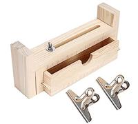 Ujjdwiurgh 1 juego de pulseras de madera en forma de U, escala transparente, soporte para pulseras con 2 abrazaderas