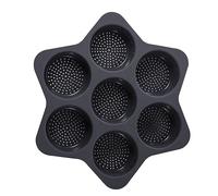 Ujjdwiurgh 1 molde de silicona para hamburguesas para panecillos, fácil de liberar, herramienta de silicona para hornear alimentos C