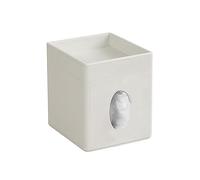 Ujjdwiurgh 1 soporte para caja de pañuelos para baño, oficina, escritorio, organizador decorativo (blanco)