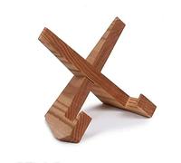 Ujjdwiurgh 1 soporte para libros de cocina, hecho a mano, de madera, soporte para libros de recetas para exhibición, soporte para libros de cocina de granja