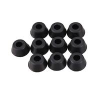 Ujjdwiurgh 10 almohadillas de goma cónicas empotradas de 21 mm x 10 mm, color negro