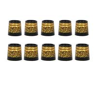 Ujjdwiurgh 10 casquillos de golf, tamaño 0.370, casquillos de golf para palos de golf, accesorios dorados