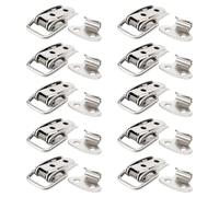 Ujjdwiurgh 10 cierres rectos de hierro con resorte para gabinete, 45 mm de longitud