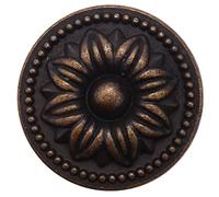 Ujjdwiurgh 10 manijas vintage vintage vintage con pomos redondos estampados, utilizados para muebles, puertas de cocina y armarios