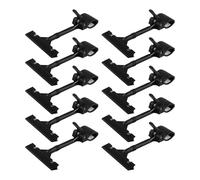 Ujjdwiurgh 10 soportes de plástico ajustables para carteles, estilo clip, clips de visualización de doble cabeza, giratorios, reutilización, etiqueta de precio para tienda