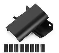 Ujjdwiurgh 10 tiradores modernos de borde de dedo, asas ocultas de aluminio de 80 mm, manijas de cajón ocultas plateadas, fáciles de instalar, fáciles de usar