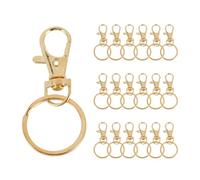 Ujjdwiurgh 100 cierres giratorios con llaveros, ganchos de pinza de langosta para joyas, manualidades