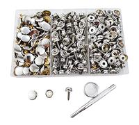 Ujjdwiurgh 100 piezas de 15 mm para cubierta de barco de lona de acero inoxidable con cierre a presión para toldo, accesorios de remache