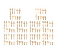 Ujjdwiurgh 100 piezas de hongos de madera sin terminar de grandes tamaños sin pintar para decoración de proyectos de arte y manualidades