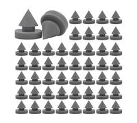 Ujjdwiurgh 100 silenciadores de puerta de goma de 1/2 pulgada, silenciadores de bisagra de puerta resistentes para reducción de ruido