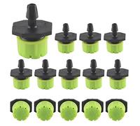 Ujjdwiurgh 100 unidades de sistema de riego por goteo de microtipo ajustable de 1/4 pulgadas, aspersores de riego antiobstrucción, suministros de jardín