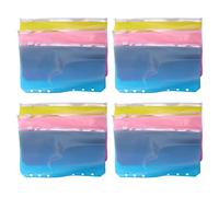 Ujjdwiurgh 12 carpetas de bolsillo A6 con 6 agujeros con cremallera para cuaderno de 6 anillas, impermeable, bolsas de hojas sueltas