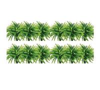 Ujjdwiurgh 12 plantas artificiales colgantes para helechos al aire libre, planta artificial de helecho Boston para plantas de plástico al aire libre