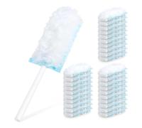 Ujjdwiurgh 12 Recambios de Plumero y 1 Manejar, 360 Recambios de Plumero de Alta Resistencia Plumeros Multisuperficies para Limpiar el Hogar y el Coche, para Techo