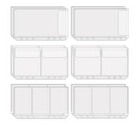 Ujjdwiurgh 12 sobres transparentes para carpetas A6, organizador de tarjetas fotográficas, para tarjetas de crédito, tarjetas de visita, dinero, fácil de usar