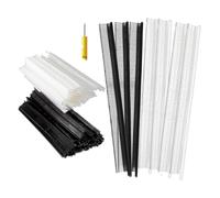 Ujjdwiurgh 1200 cierres con 1 mini aguja, mini púas de plástico de 0.18 pulgadas para ropa rápida A