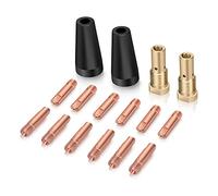 Ujjdwiurgh 16 boquillas sin gas con núcleo de flujo K3493-1 parte puntas de contacto de 0.04 pulgadas y difusores de gas con Century FC90/80GL Titanium