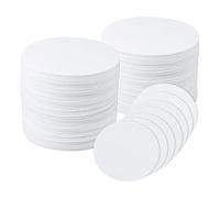 Ujjdwiurgh 170 piezas de papel de horno de microondas redondo de fibra de cerámica de 4.7 pulgadas, horno de cerámica de alta temperatura para horno de fusión de vidrio, fácil de usar