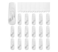 Ujjdwiurgh 18 +24 Tiras, Utilitarios Medianos, Organiza para Colgar Sin DañOs, Resistentes con Tiras Adhesivas