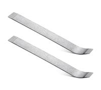Ujjdwiurgh 2 herramientas de extracción de paneles, cuña de piel de chapa de metal, herramienta automática para puerta de coche, hebilla de extracción e instalación, color plateado