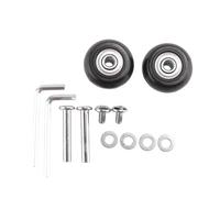 Ujjdwiurgh 2 juegos de ruedas de repuesto para maletas de equipaje, herramienta de reparación de lujo, diámetro exterior de 35 mm