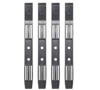 Ujjdwiurgh 2 pares de rieles de disco duro, accesorios de jaula de chasis, rieles de plástico para bandeja de disco duro de 3.5 a 5.25