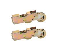 Ujjdwiurgh 2 rodillos de puerta corredera de patio, rodamiento de bola trasero ajustable para puerta corredera de vidrio, fácil de instalar, fácil de usar