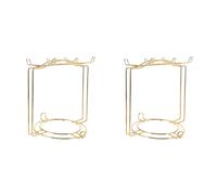 Ujjdwiurgh 2 soportes para tazas de café, organizador de platos de metal, tazas de árbol, tazas de café, soporte de árbol, soporte para tazas de café