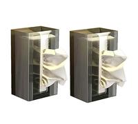 Ujjdwiurgh 2 Uds Caja de PañUelos Sin Perforaciones Caja de Almacenamiento de Servilletas y Toallas de Papel Montada en la Pared Soporte para PañUelos de Cocina y BañO