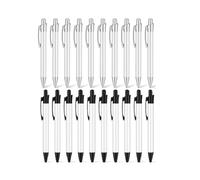 Ujjdwiurgh 20 bolígrafos de sublimación con clip personalizado de aluminio