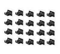 Ujjdwiurgh 20 ganchos de almacenamiento ajustables para electrodomésticos, refrigerador, soporte para cortina de pared, clip fijo -B