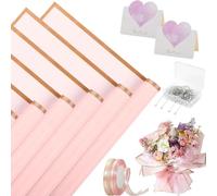 Ujjdwiurgh 20 Hojas de Papel de Regalo de Flores para Manualidades, Envoltorio de Flores, Envoltorio de Regalos, Suministros para de FloristeríA A