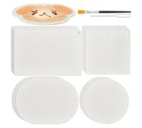 Ujjdwiurgh 20 hojas de papel de textura de espuma mágica de 4 formas, papel de dibujo con textura de espuma para pintura acrílica, arte DIY