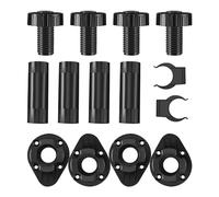 Ujjdwiurgh 20 patas ajustables para muebles, patas de armario con clips para tabla de patadas para armario de cocina y baño