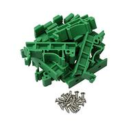Ujjdwiurgh 20 piezas DRG-01 PCB para DIN 35 adaptador de montaje en riel adaptador de soporte de placa de circuito, soportes portadores conectores