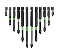 Ujjdwiurgh 2023 Nuevo juego de puntas de destornillador, 12 piezas S2, juego de trabajo de perforación de destornillador fuerte para taladro de impacto de destornillador eléctrico