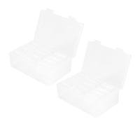 Ujjdwiurgh 24 organizadores de cuentas pequeñas, organizador de cuentas, contenedores de arte, almacenamiento de accesorios con 2 tapas con bisagras