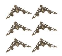 Ujjdwiurgh 24 protectores de esquina de metal vintage para libros, álbumes de recortes, álbumes de recortes, fundas protectoras decorativas